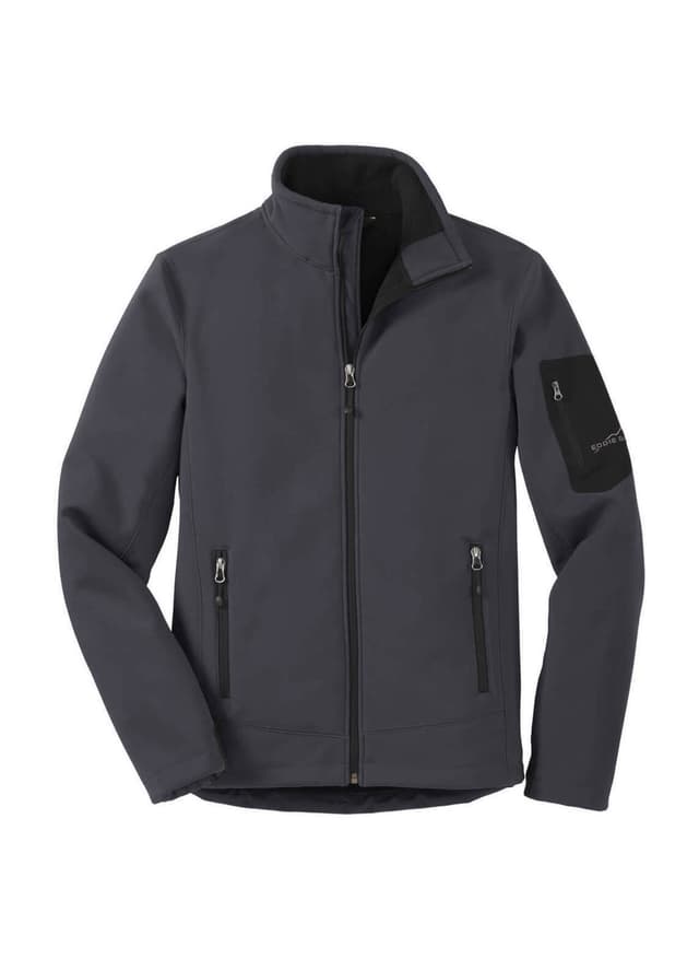 Eddie Bauer Men's Rugged Ripstop Soft Shell Jacket - Grey Steel / Black 3XL