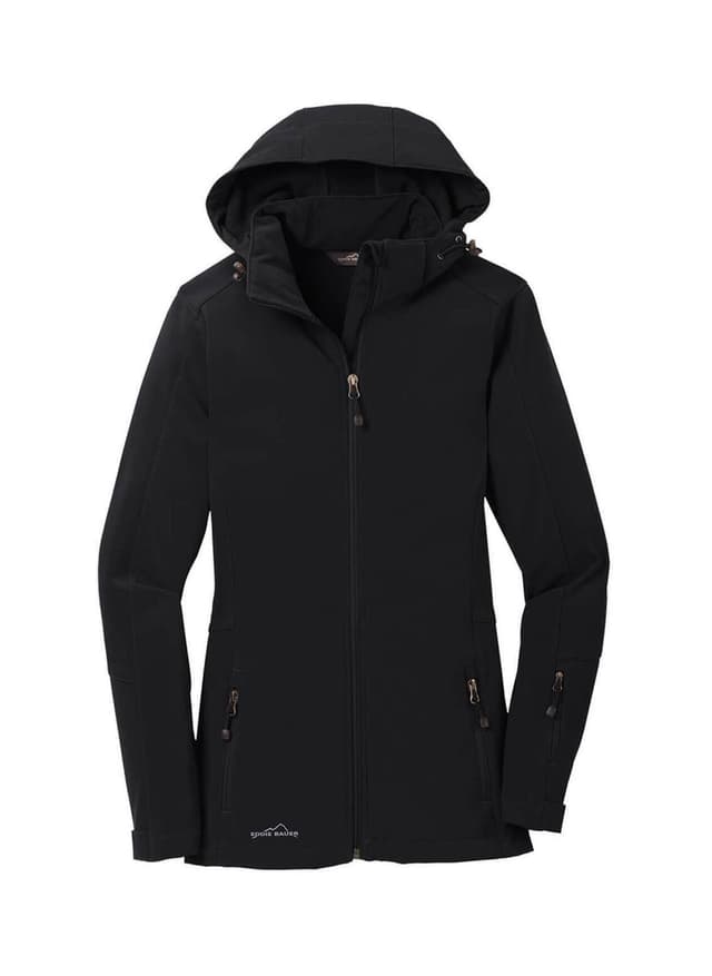Eddie Bauer Women's Hooded Soft Shell Parka - Black 3XL