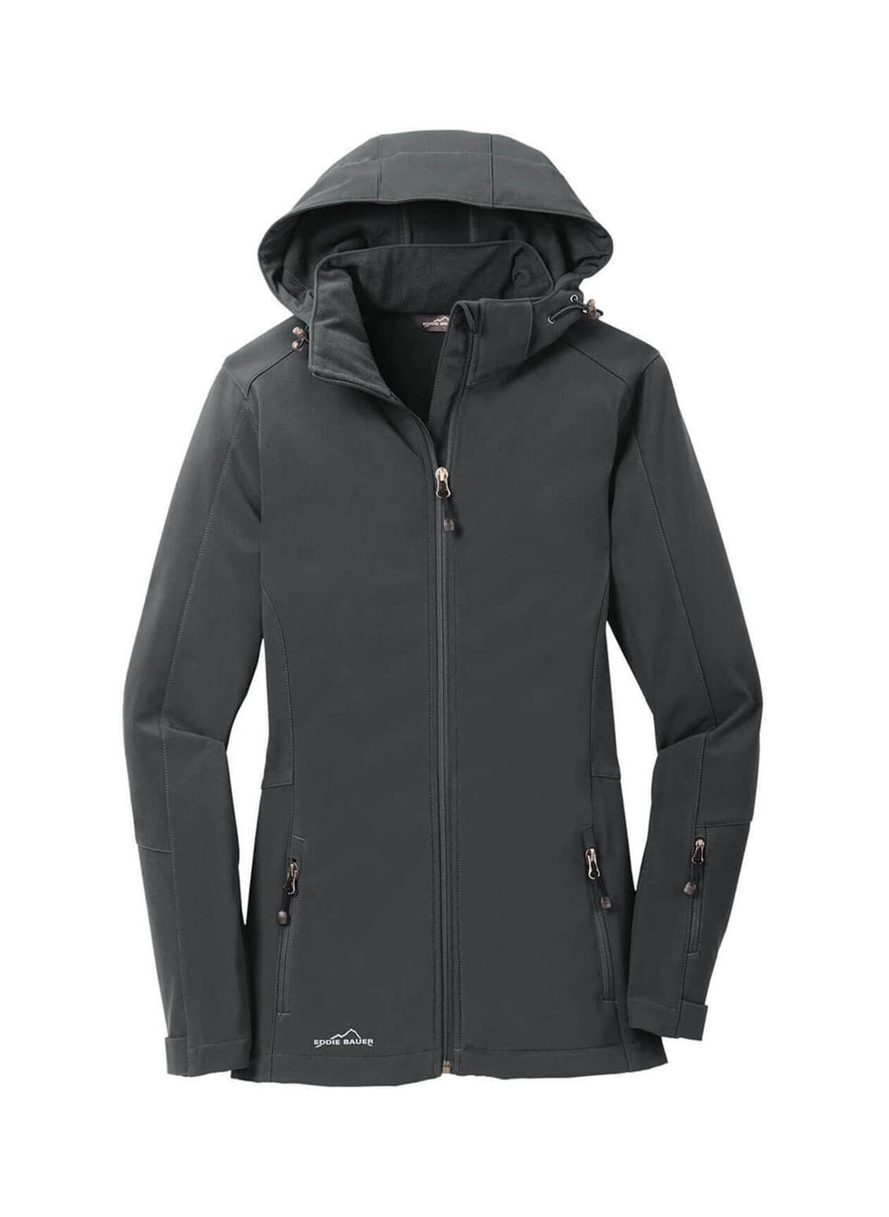 Eddie Bauer Women's Hooded Soft Shell Parka - Dark Grey 3XL