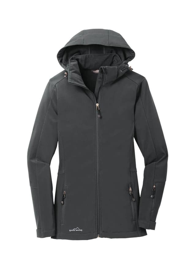 Eddie Bauer Women's Hooded Soft Shell Parka - Dark Grey 3XL