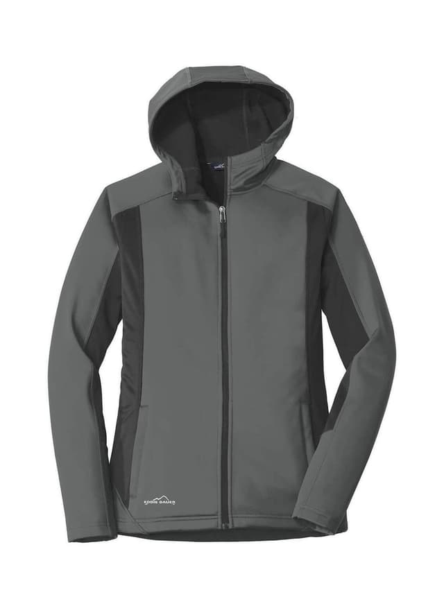 Eddie Bauer Women's Trail Soft Shell Jacket - Light Grey,Dark Grey 3XL