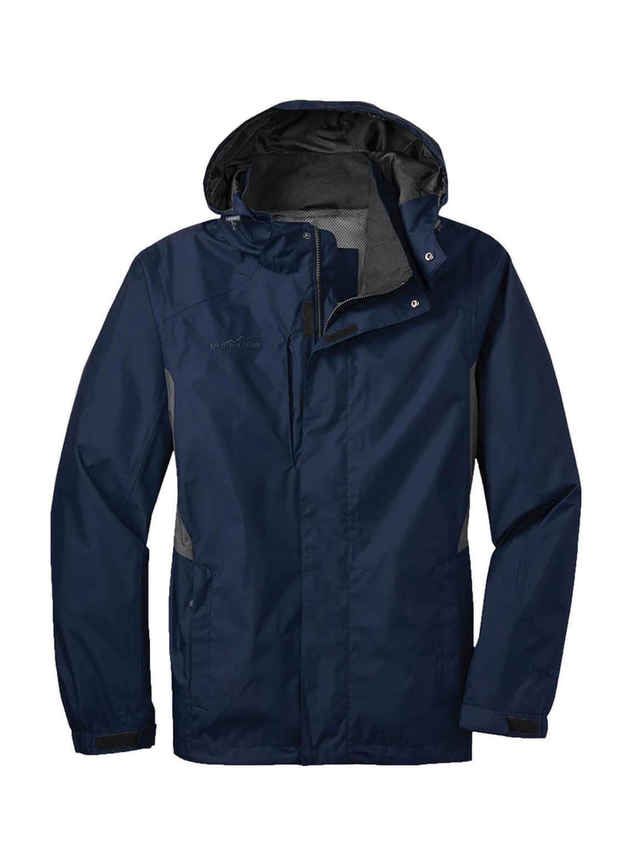 Eddie Bauer Men's Rain Jacket - River Blue / Grey Steel 3XL