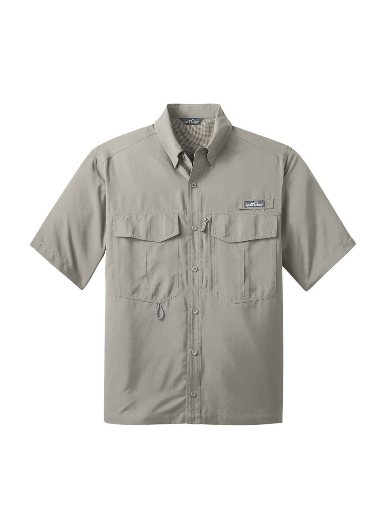 Eddie Bauer Men's Short-Sleeve Performance Fishing Shirt - Driftwood (DWD) 3XL