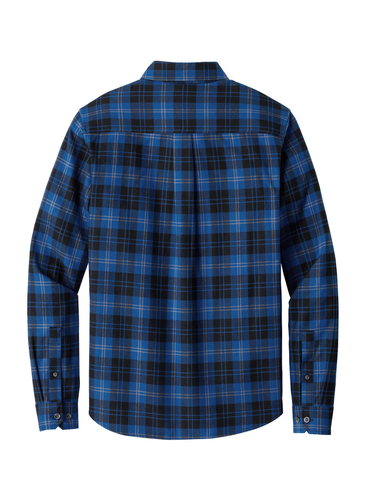 Eddie Bauer Men's Long Sleeve Favorite Flannel Plaid Shirt - Blue 3XL