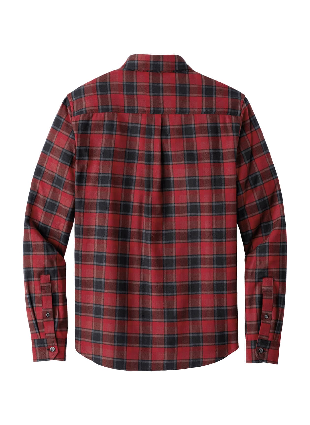 Eddie Bauer Men's Long Sleeve Favorite Flannel Plaid Shirt - Red 3XL