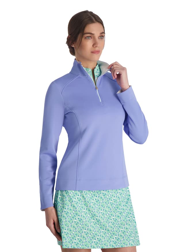 Fairway & Greene Women's Wells Quarter-Zip - Island Blue 3XL