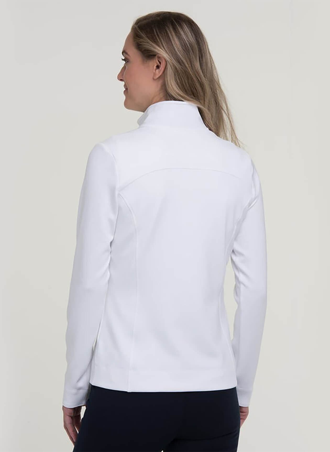 Fairway & Greene Women's Wells Quarter-Zip - White / Eclipse 3XL