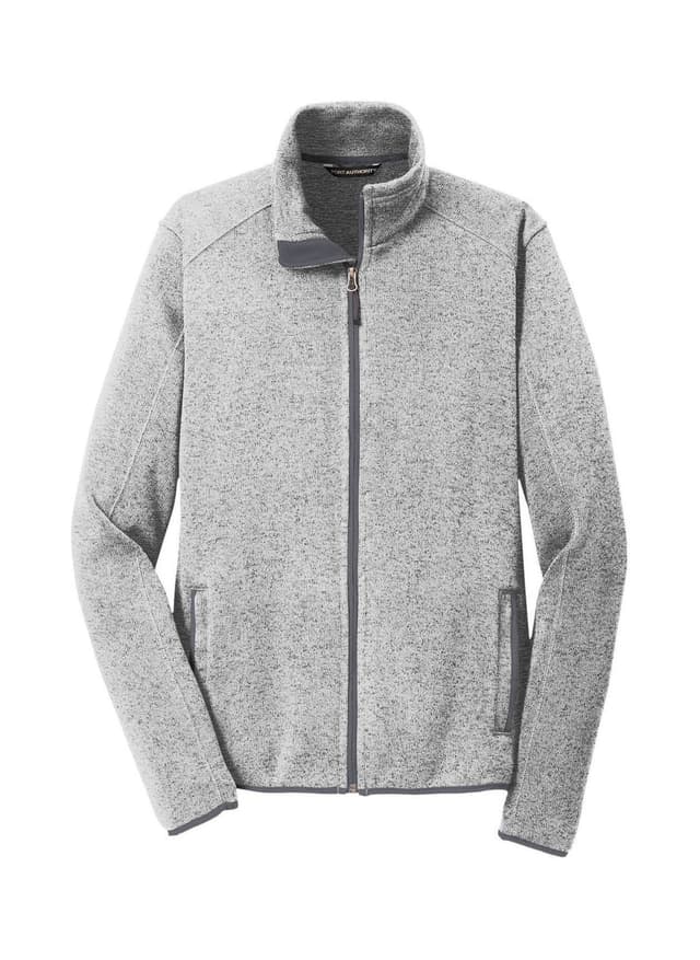 Port Authority Men's Sweater Fleece Jacket - Light Grey 3XL