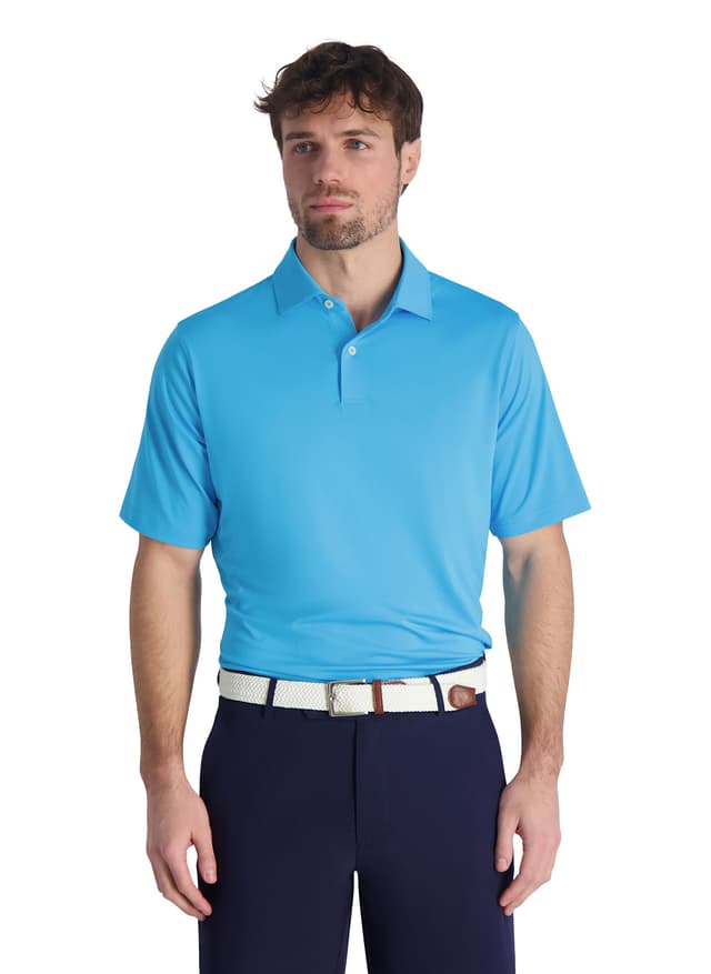 Fairway & Greene Men's Tournament Solid Tech Jersey Polo - Springs 3XL