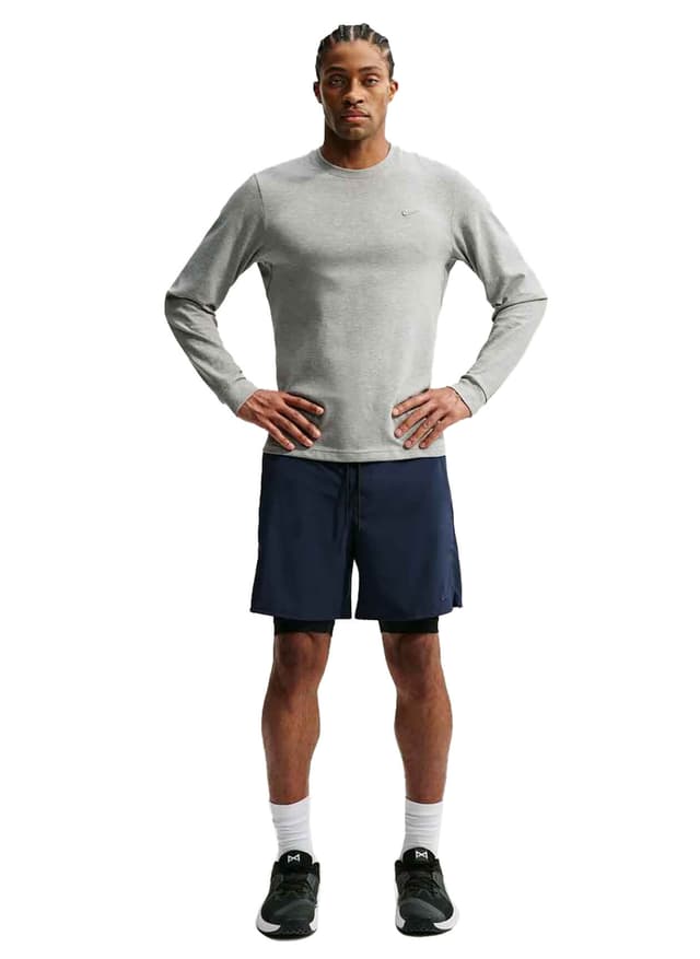 Nike Men's Dri-FIT Versatile Long-Sleeve T-Shirt - Dark Grey 3XL