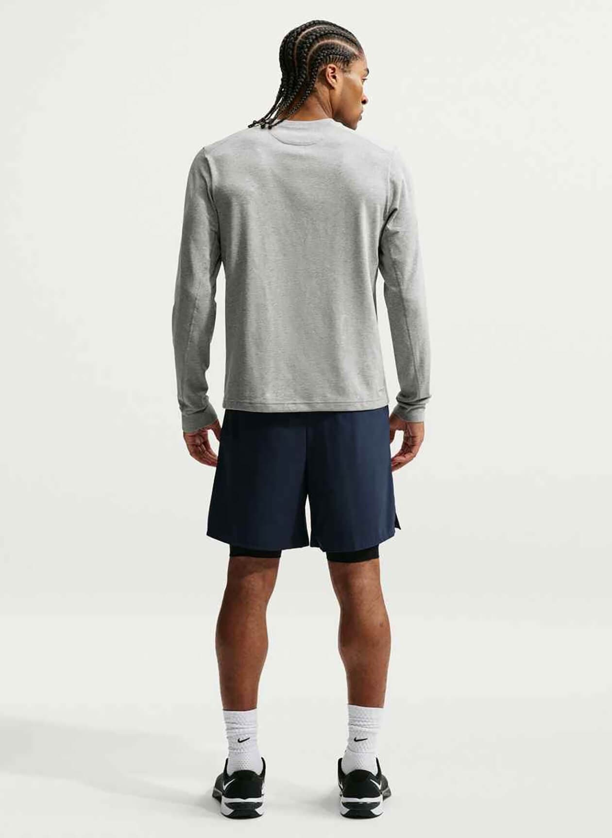 Nike Men's Dri-FIT Versatile Long-Sleeve T-Shirt - Dark Grey 3XL