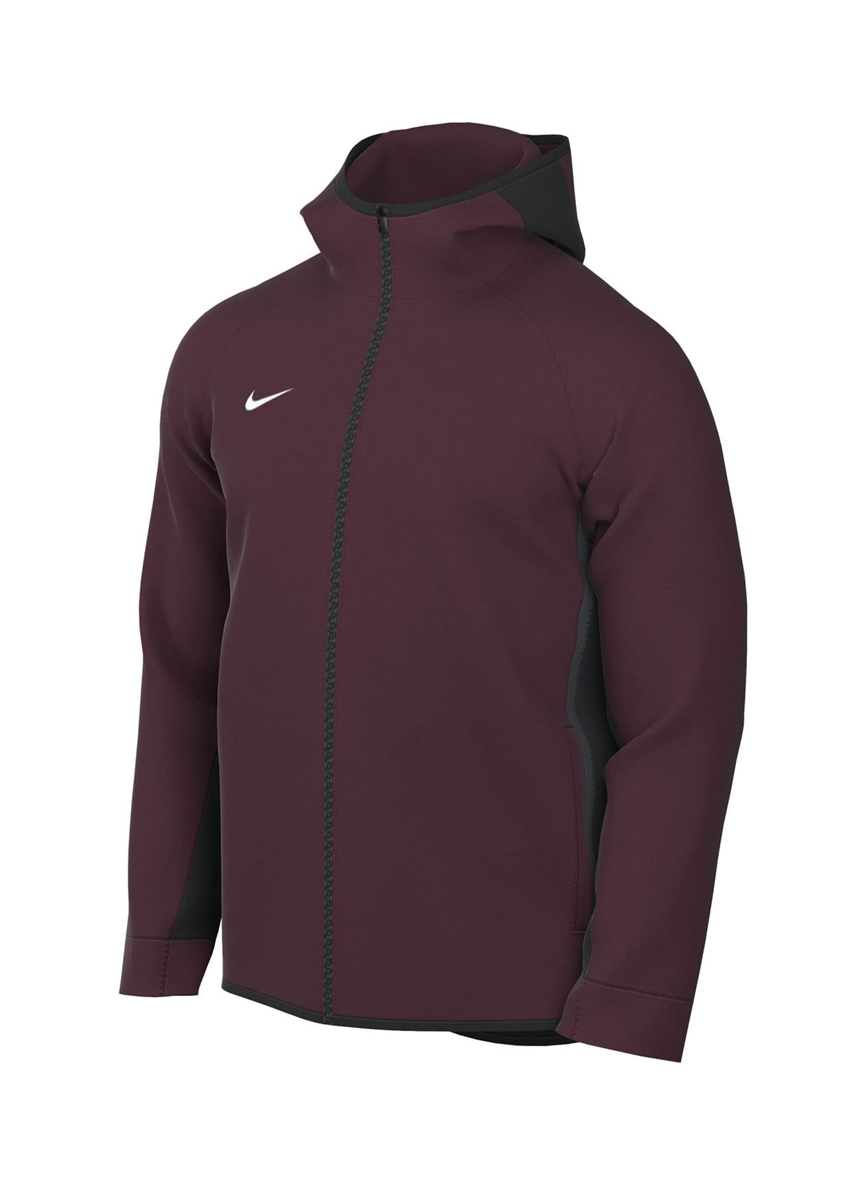 Nike Men's Dri-Fit Showtime Full-Zip Hoodie - Team Dark Maroon / Team Black 3XL