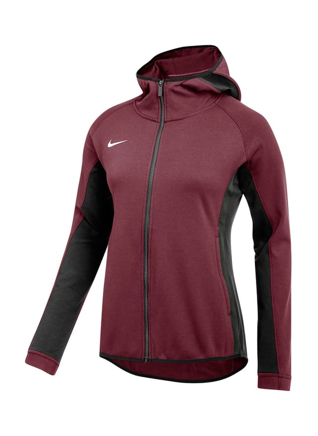 Nike Women's Dri-Fit Showtime Full-Zip Hoodie - Team Cardinal / Team Black (611) 3XL