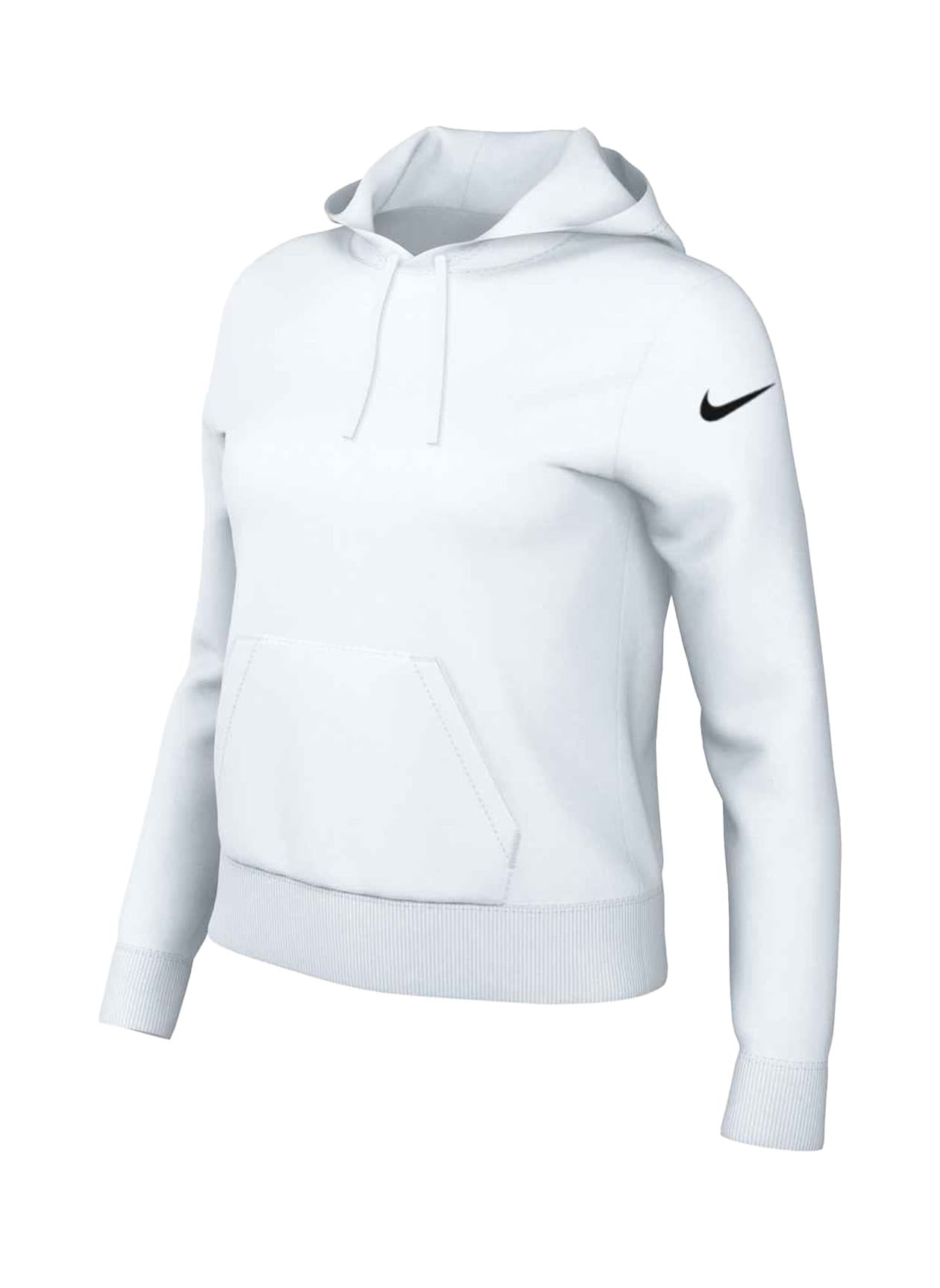 Nike Women's Club Fleece Hoodie - Black,White LG