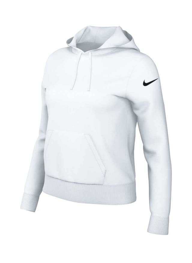 Nike Women's Club Fleece Hoodie - Black,White LG