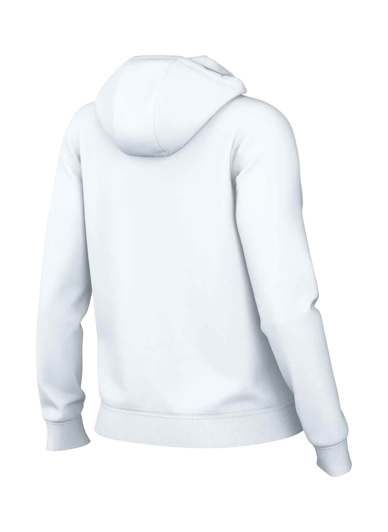 Nike Women's Club Fleece Full-Zip Hoodie - Black,White LG