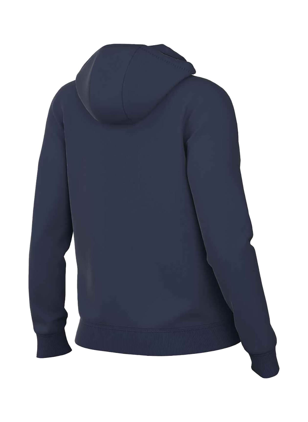 Nike Women's Club Fleece Full-Zip Hoodie - Navy LG