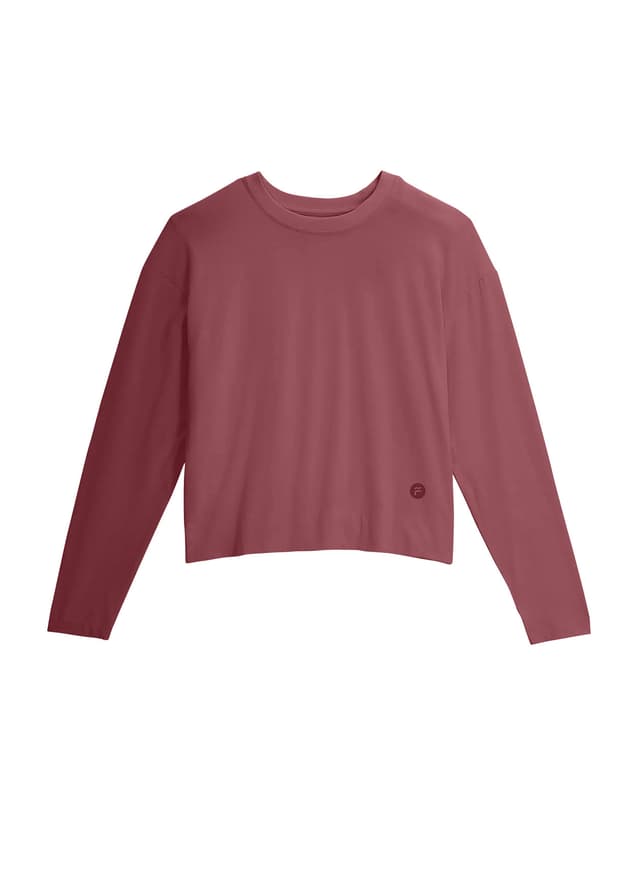 Free Fly Women's Bamboo Shade Crossover Long Sleeve - Plum (672) LG