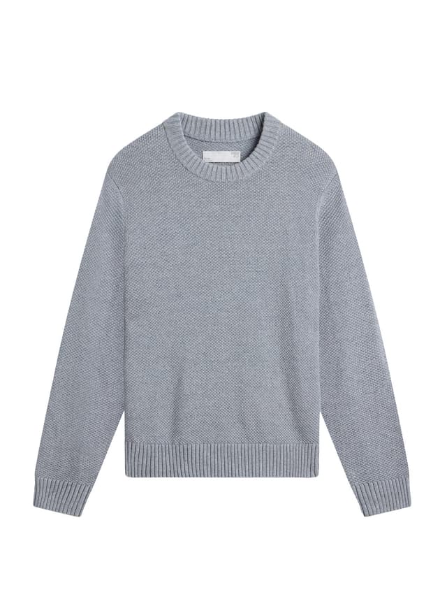 Free Fly Men's Coastloom Crew Sweater - Light Grey LG