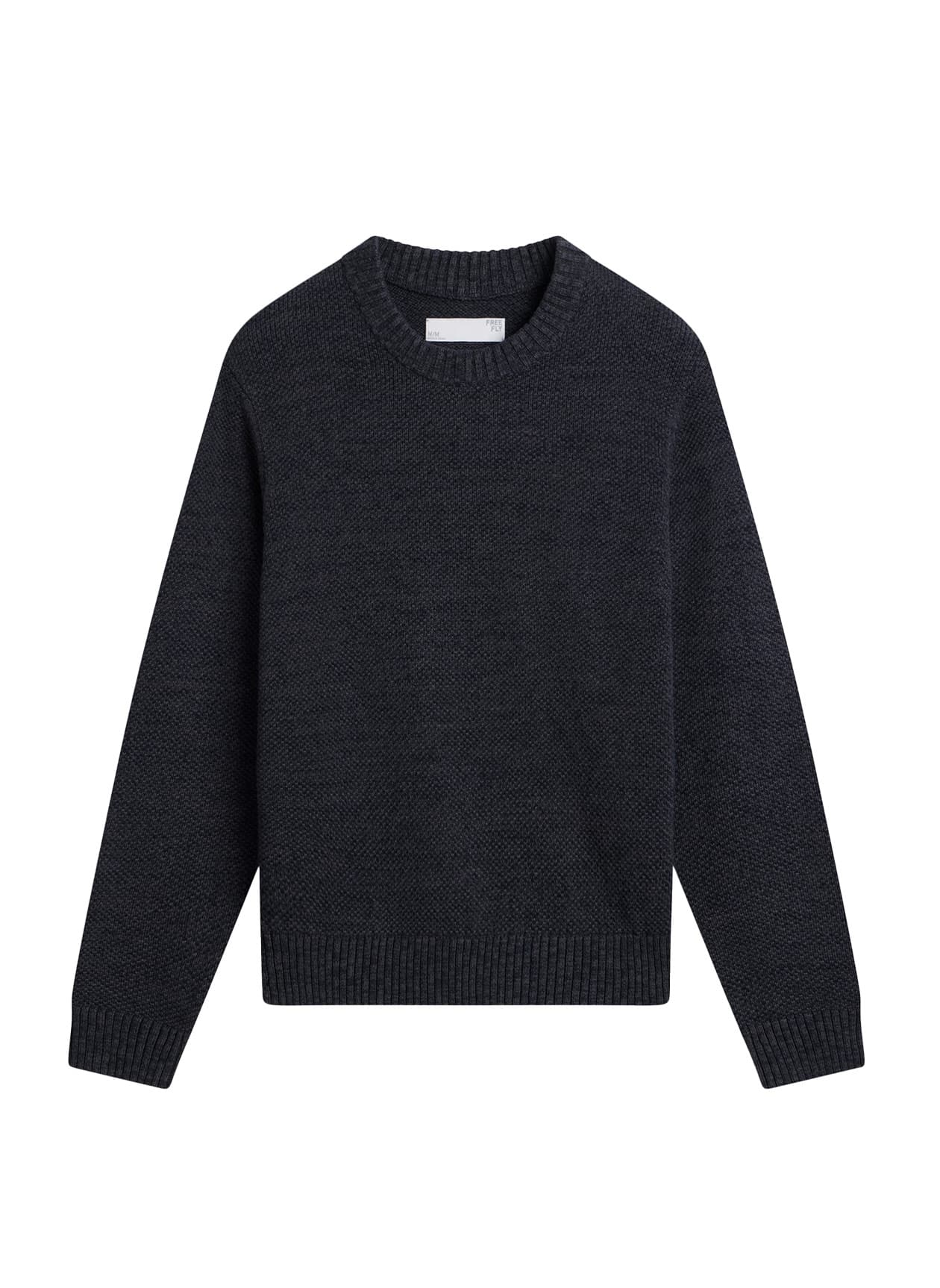 Free Fly Men's Coastloom Crew Sweater - Dark Grey LG