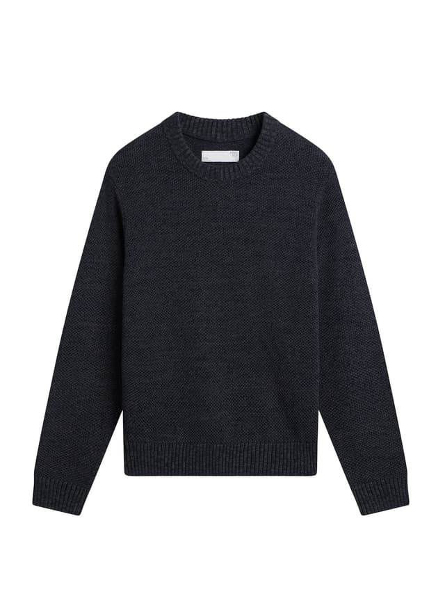 Free Fly Men's Coastloom Crew Sweater - Dark Grey LG