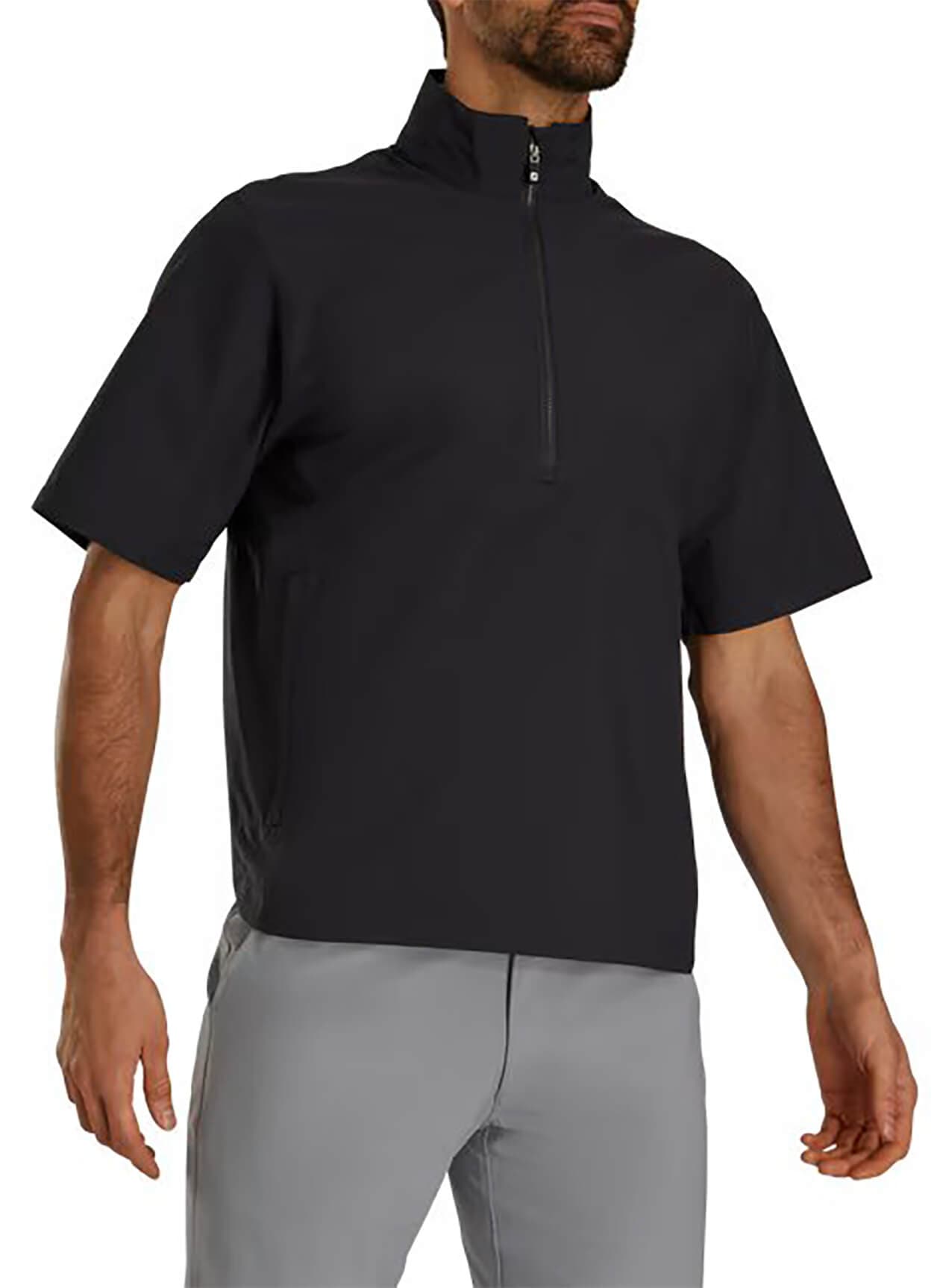 FootJoy Men's Hydrolite X Short-Sleeve Rain Jacket - Black (37686) 3XL