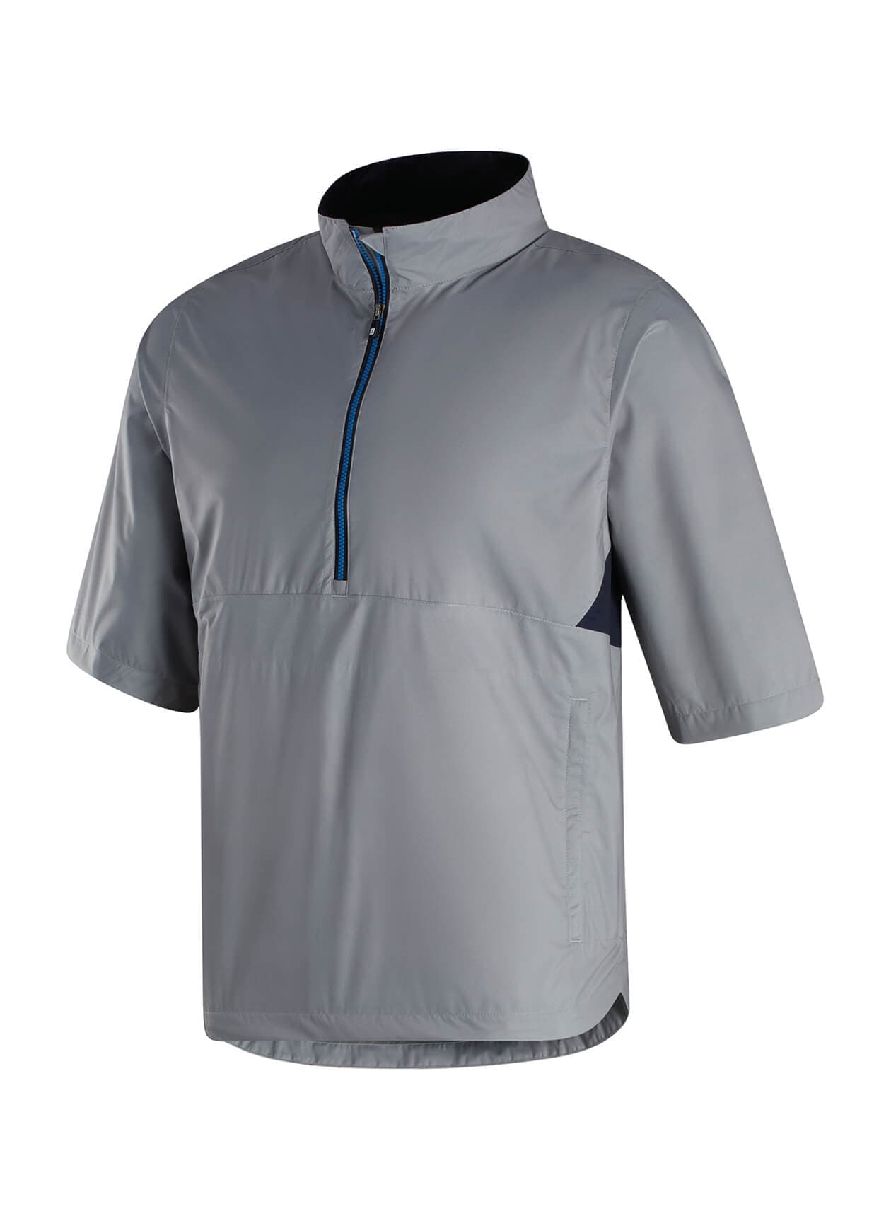 FootJoy Men's Hydrolite X Short-Sleeve Rain Jacket - Grey / Navy (37693) 3XL