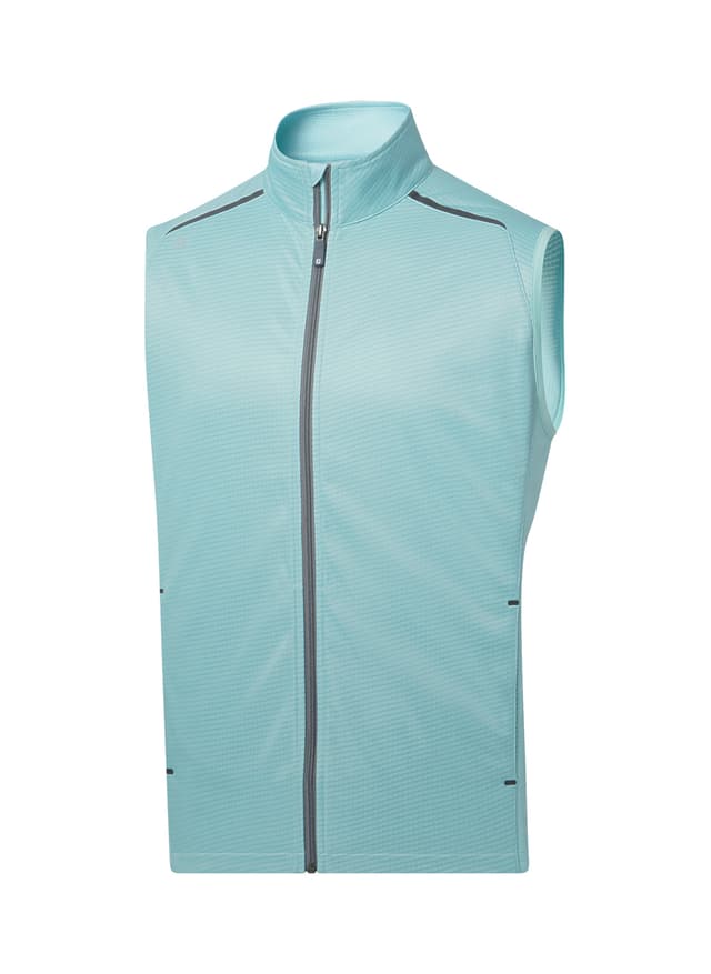 FootJoy Men's Thermoseries Fleece Back Vest - Cyan 3XL