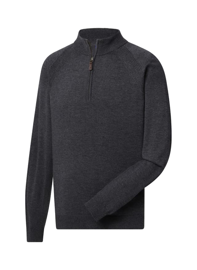 FootJoy Men's Half-Zip Sweater - Dark Grey 3XL