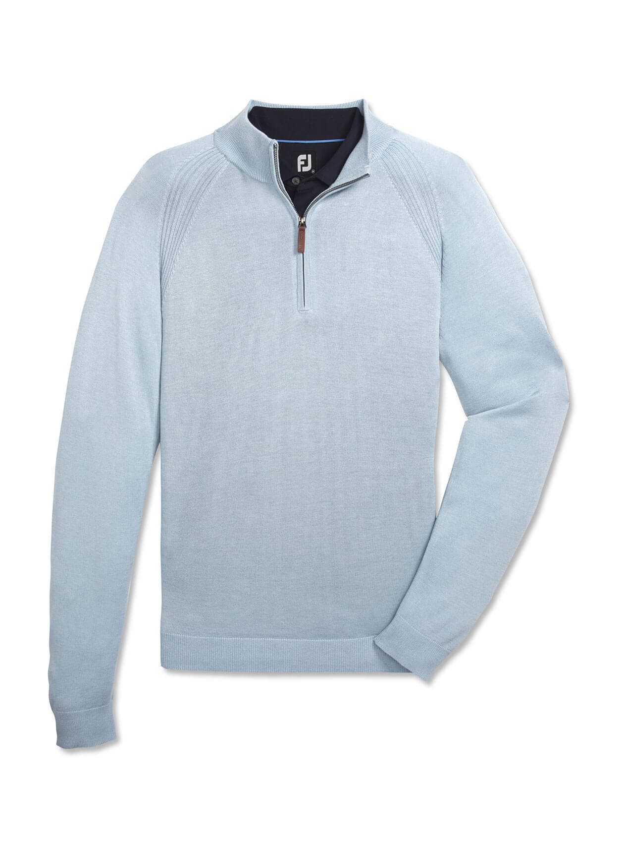 FootJoy Men's Half-Zip Sweater - Heather Light Blue (30505) 3XL