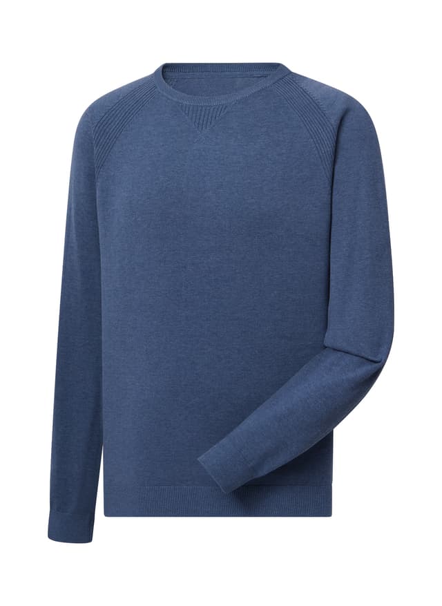 FootJoy Men's Crewneck Sweater - Heather Storm (29079) LG