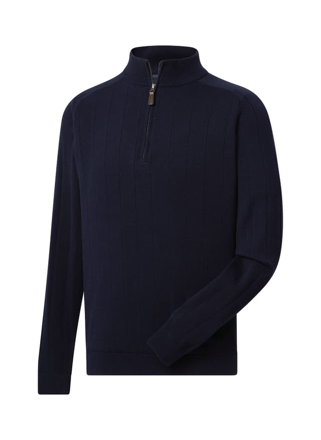 FootJoy Men's Drop Needle Lined Sweater - Navy 3XL