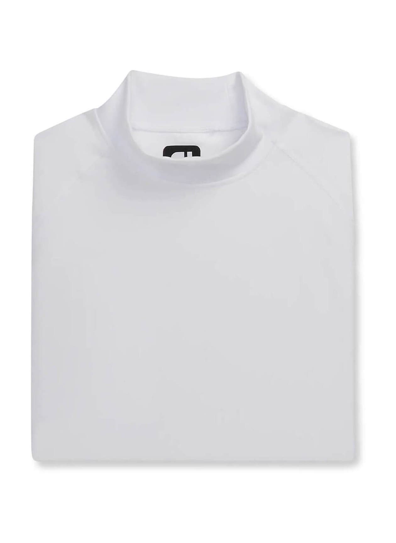 FootJoy Men's Long-Sleeve Mock T-Shirt - White LG