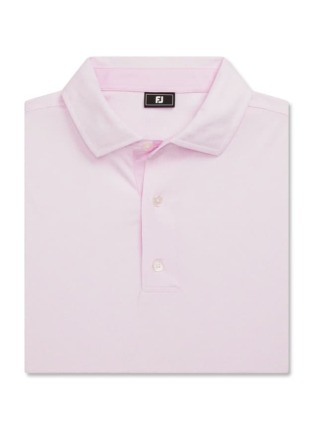 FootJoy Men's Speckle Print Polo - Light Pink / White 3XL