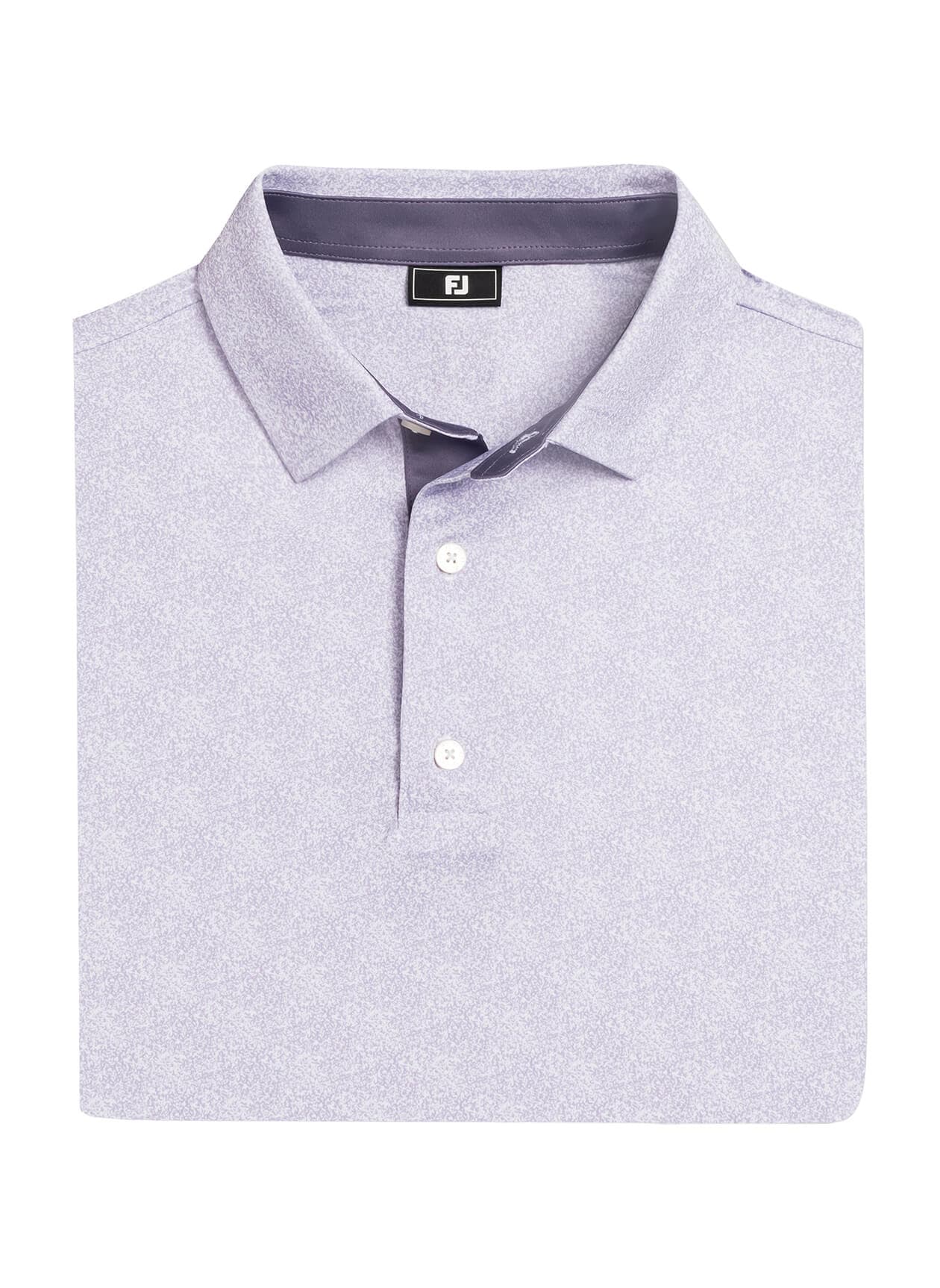 FootJoy Men's Speckle Print Polo - Dusty Violet / White 3XL