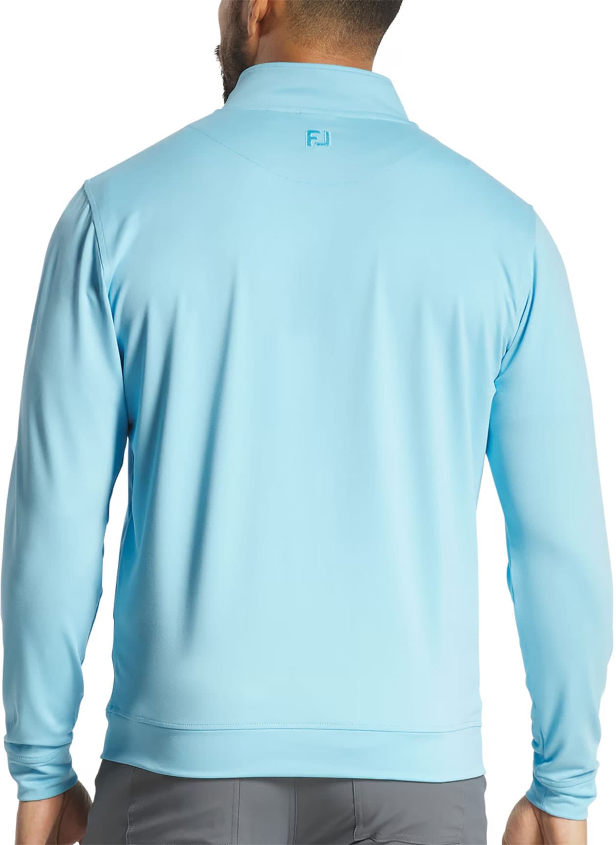FootJoy Men's Approach Quarter-Zip Pullover - Light Blue (30490) 3XL