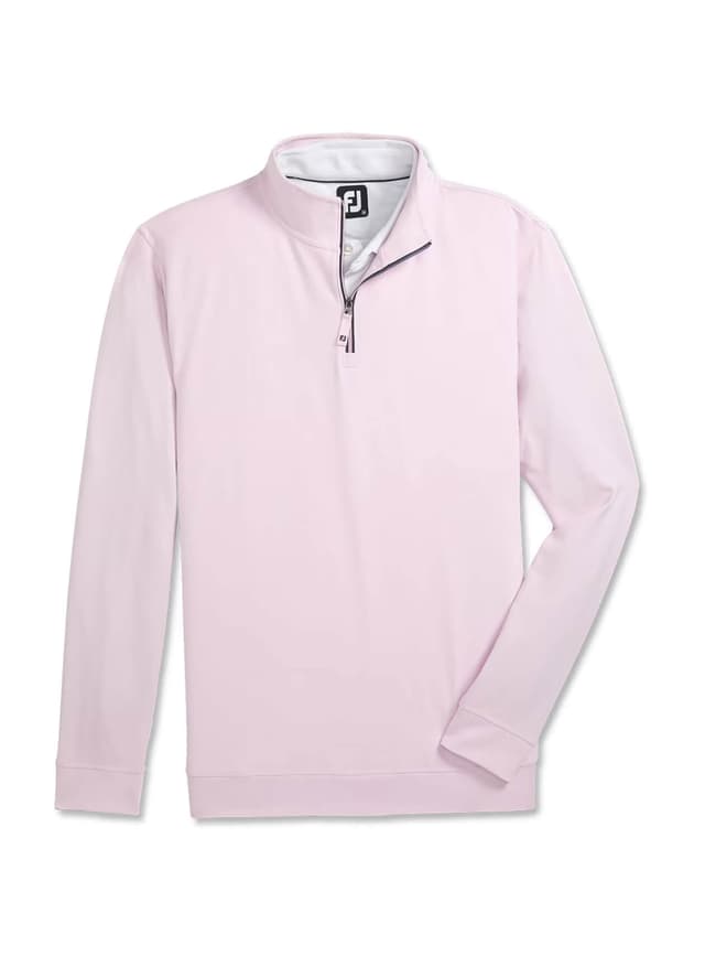 FootJoy Men's Approach Quarter-Zip Pullover - Pink 3XL