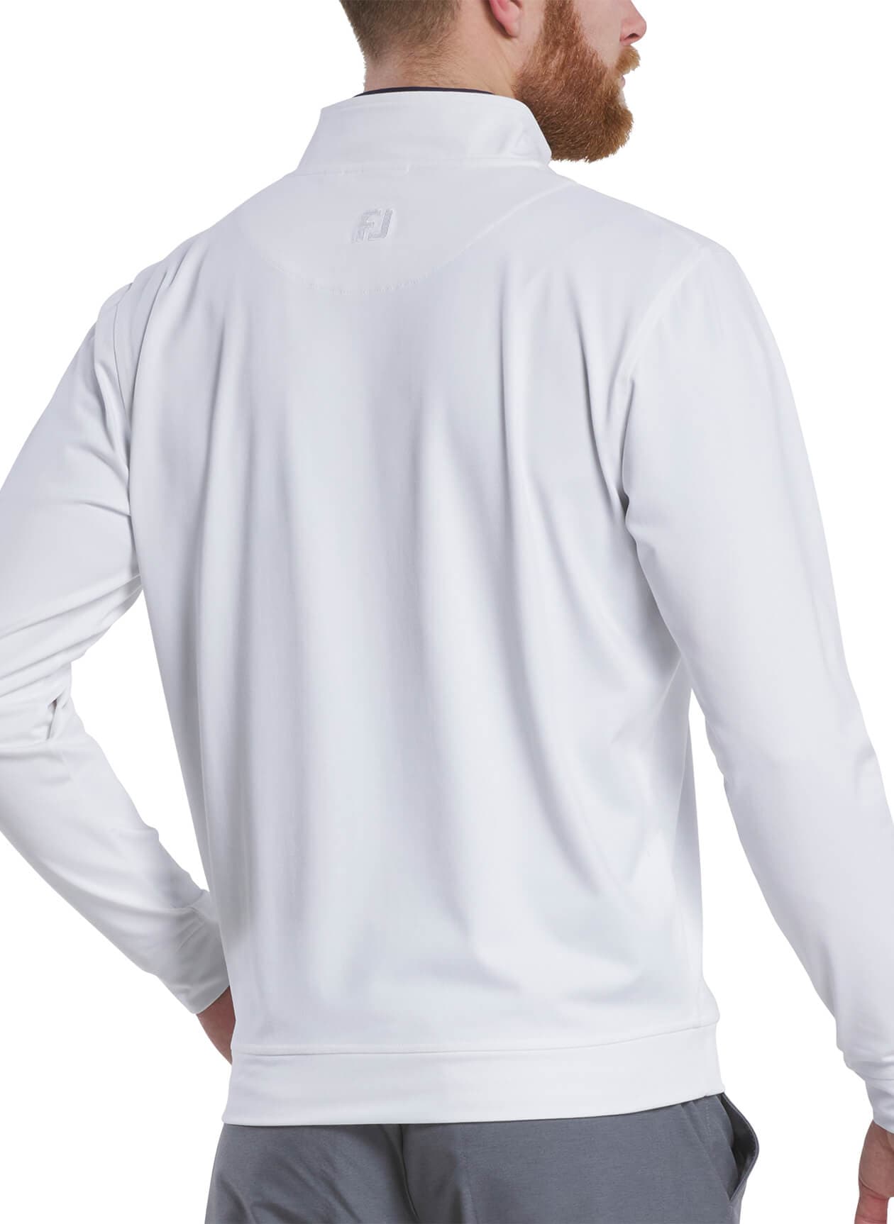 FootJoy Men's Approach Quarter-Zip Pullover - White 3XL