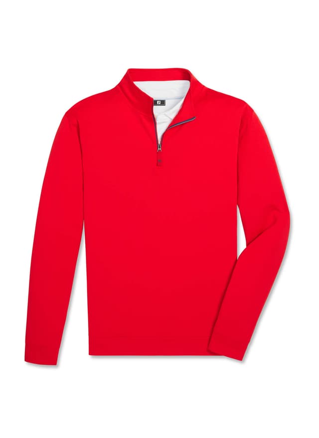 FootJoy Men's Approach Quarter-Zip Pullover - Red 3XL