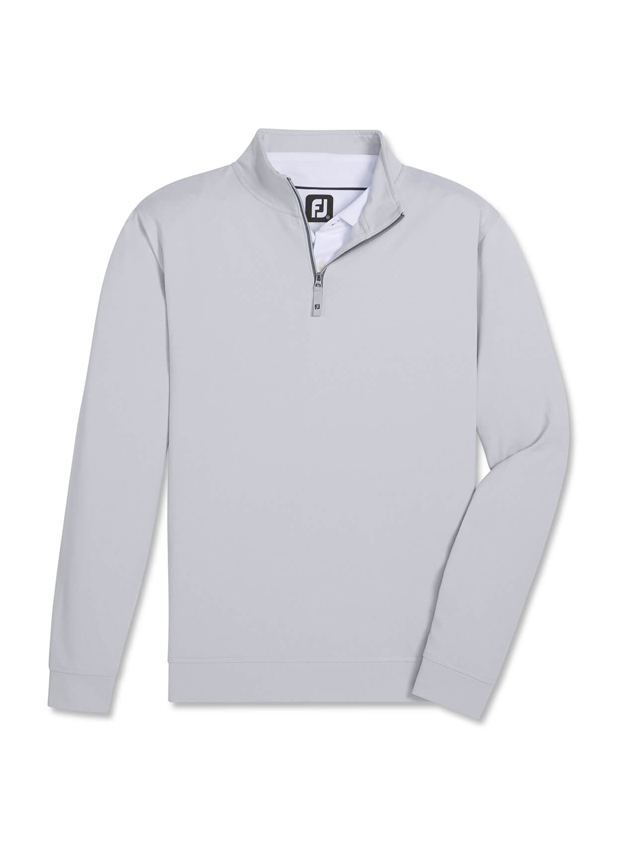 FootJoy Men's Approach Quarter-Zip Pullover - Light Grey 3XL