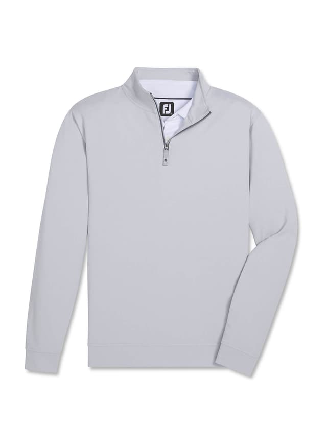 FootJoy Men's Approach Quarter-Zip Pullover - Light Grey 3XL