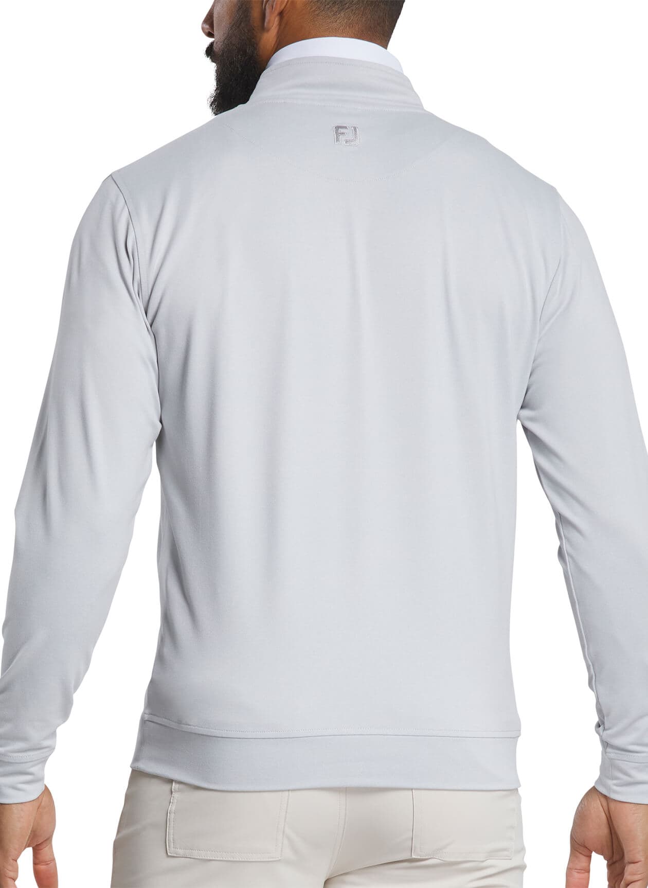 FootJoy Men's Approach Quarter-Zip Pullover - Light Grey 3XL