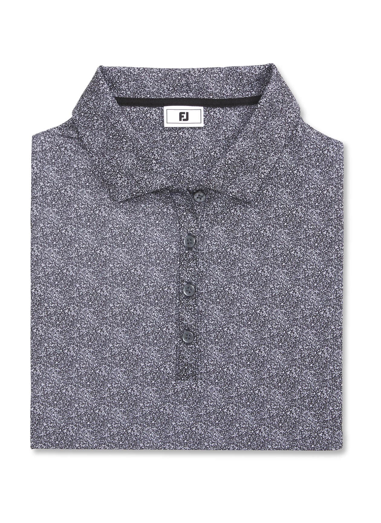 FootJoy Women's Speckle Print Polo - Black LG