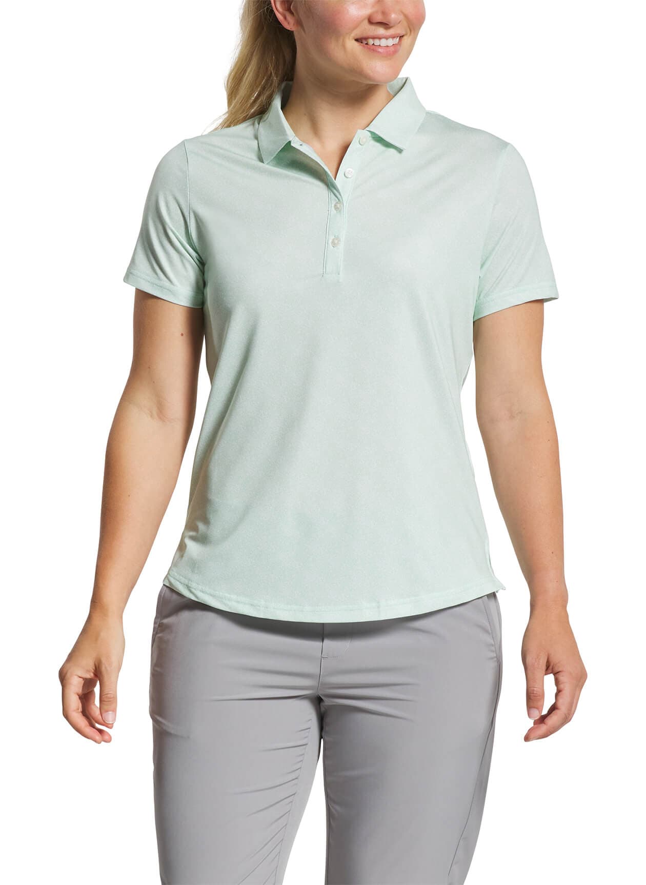 FootJoy Women's Speckle Print Polo - Green LG