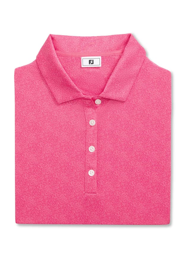 FootJoy Women's Speckle Print Polo - Pink LG
