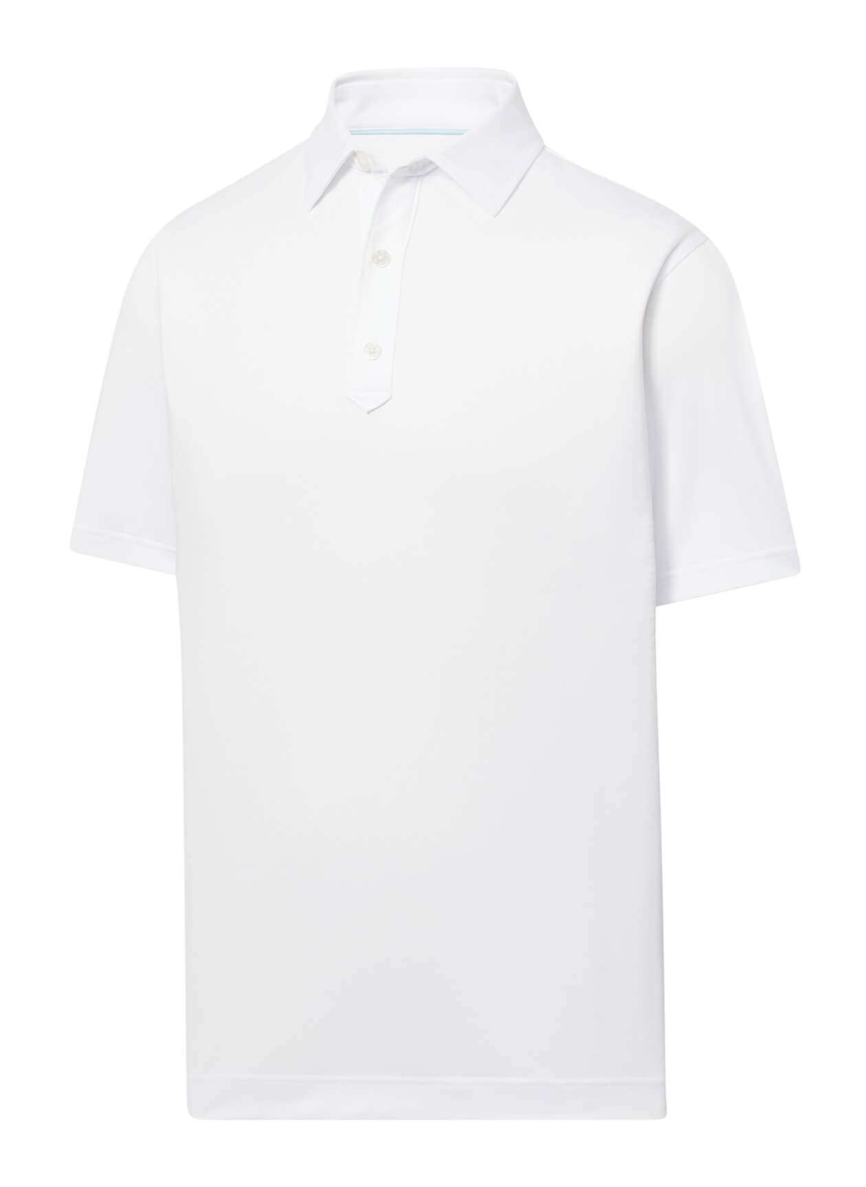 FootJoy Men's Solid Lisle Set On Placket - White 3XL