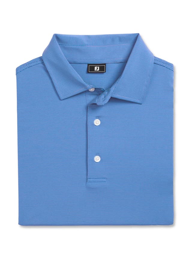 FootJoy Men's MicroFeeder Stripe Polo - Marina Tonal (35420) 3XL