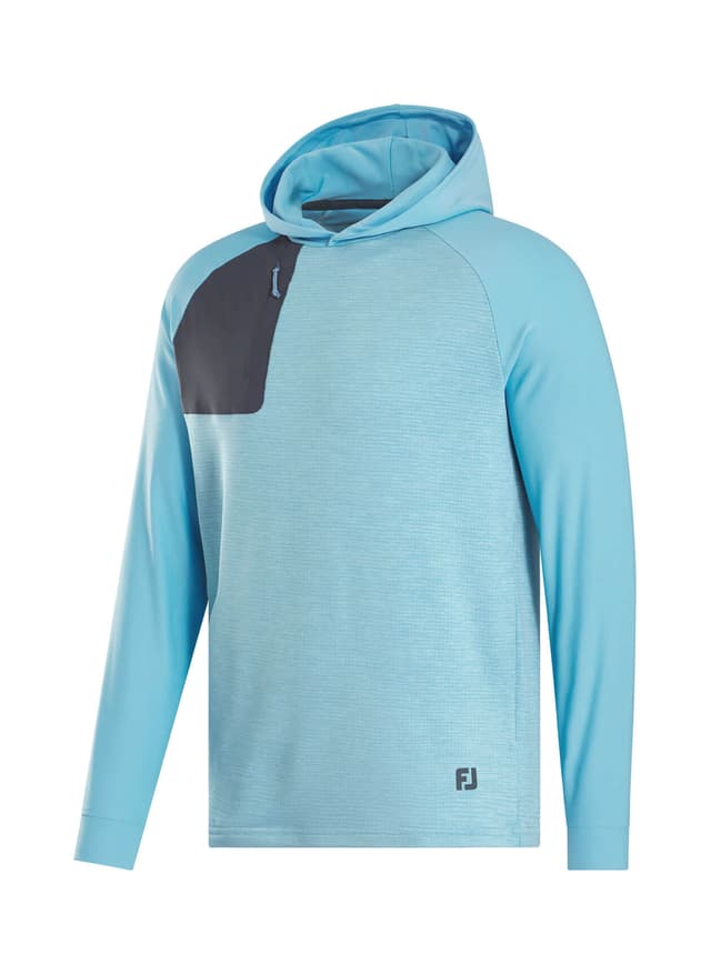 FootJoy Men's Thermo Pullover Hoodie - Cyan 3XL