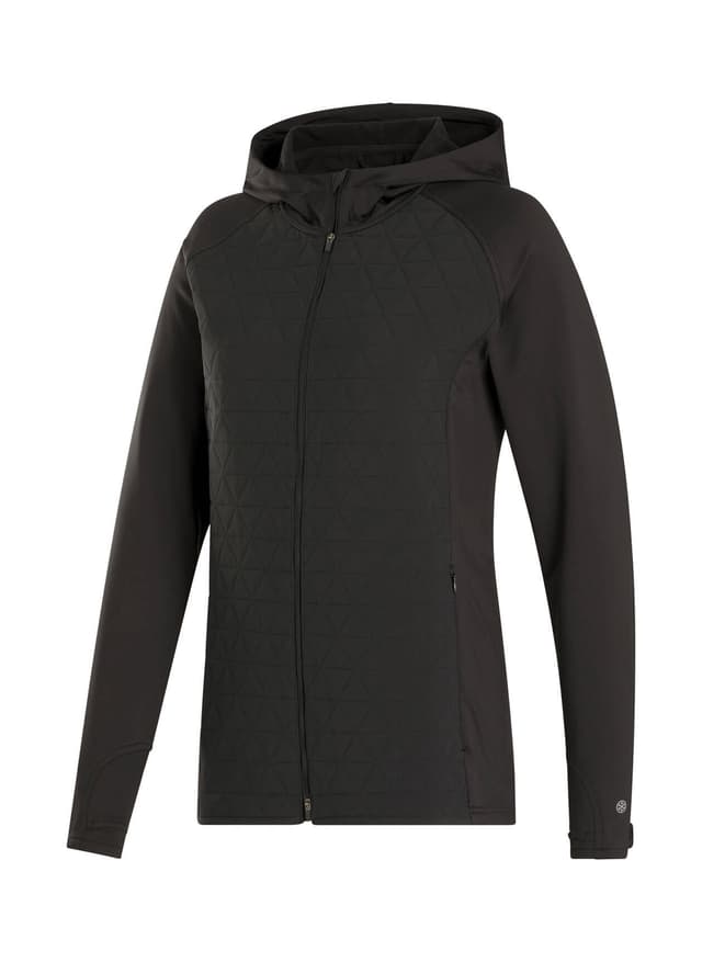 FootJoy Women's ThermoSeries Full-Zip Hoodie - Black LG