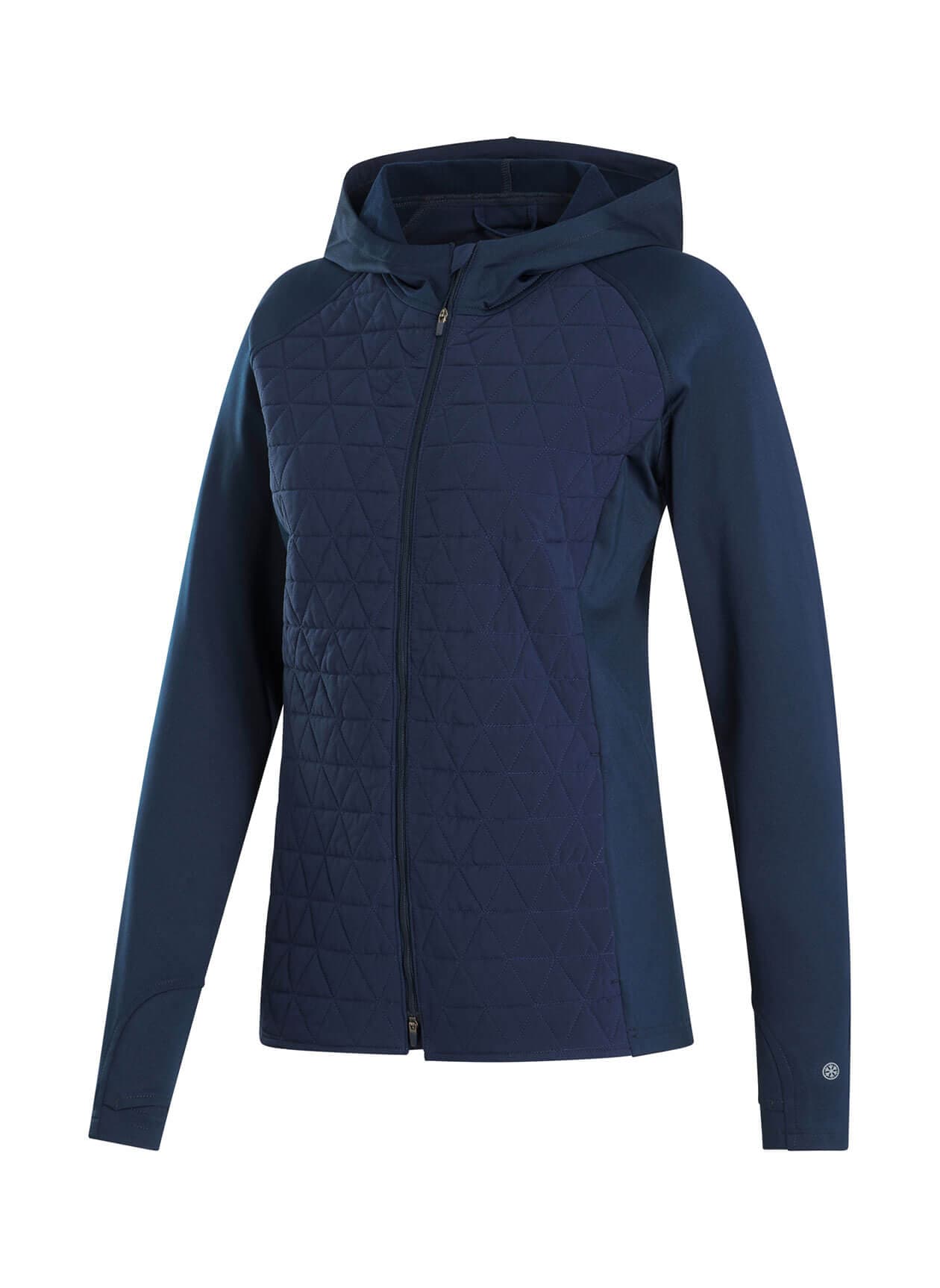 FootJoy Women's ThermoSeries Full-Zip Hoodie - Navy LG